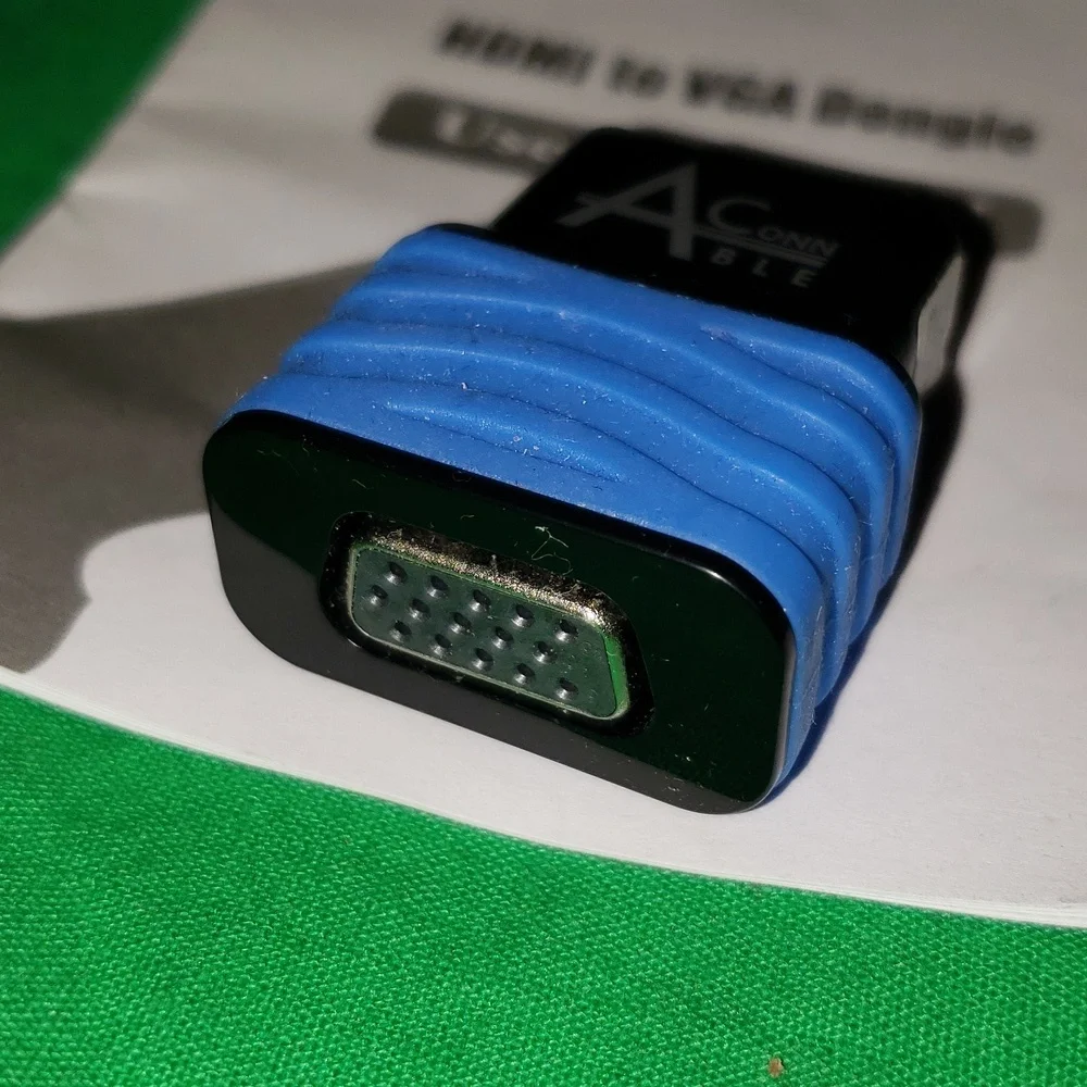 Aconn Cable HDMI to VGA Adapter with Manual New